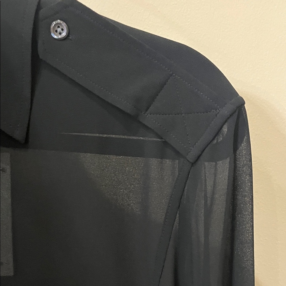 NWT Polo Ralph Lauren Black Blouse - Picture 5 of 7